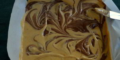 тыквенно-шоколадный чизкейк