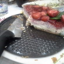 Рецепт Воздушный клубничный чизкейк