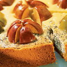 Рецепт Яблочно-творожный чизкейк с маком