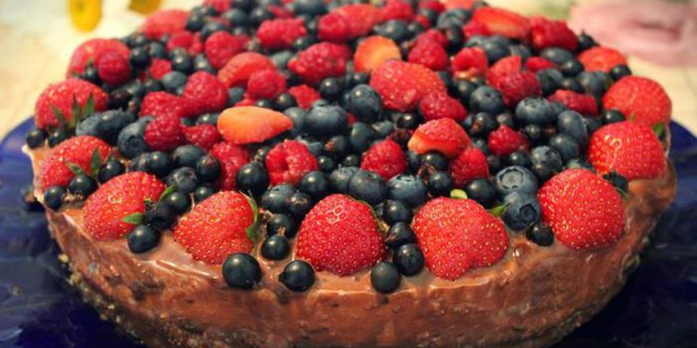 Рецепт ягодный чизкейк без выпечки