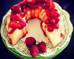 Японский чизкейк с ягодным соусом