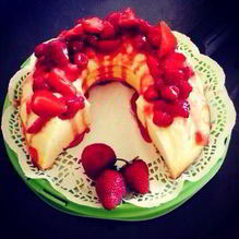 Рецепт Японский чизкейк с ягодным соусом