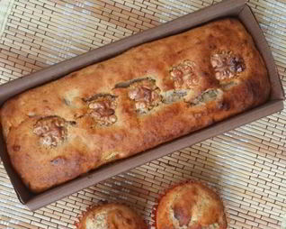 Банановый кекс, без яиц и без лактозы