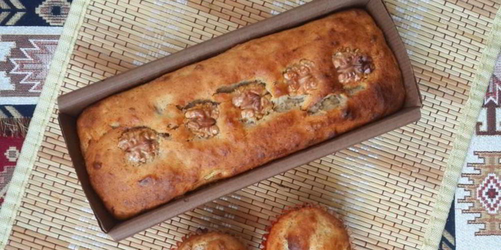 Рецепт банановый кекс, без яиц и без лактозы