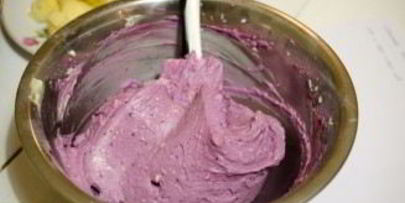 черничный крем для капкейков