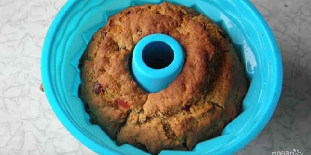 Рецепт имбирный кекс с изюмом и цукатами без сахара