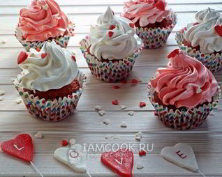 Капкейки Красный бархат