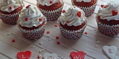 капкейки красный бархат