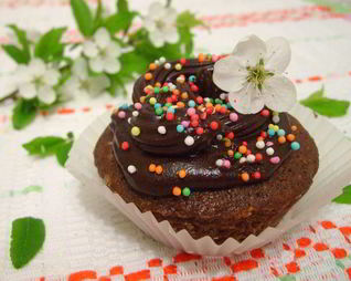 Капкейки на темном пиве