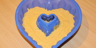 карамельный кекс с глазурью