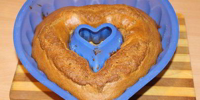 карамельный кекс с глазурью