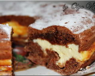 Кекс кабачковый с сырным кремом