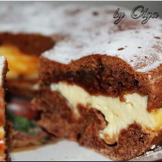 Кекс кабачковый с сырным кремом