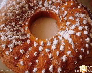 Кекс на кефире с шоколадом