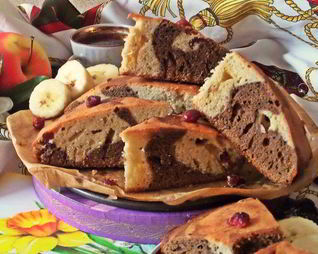 Кекс с клюквой и кофе