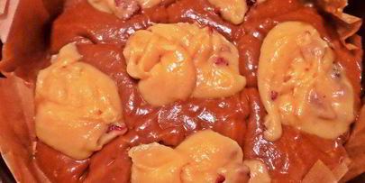 кекс с клюквой и кофе