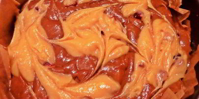 кекс с клюквой и кофе