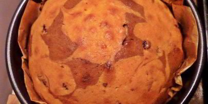 кекс с клюквой и кофе