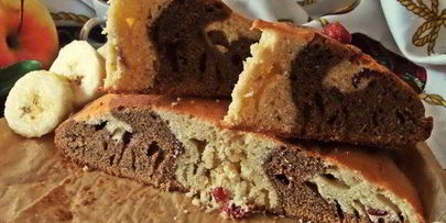 кекс с клюквой и кофе