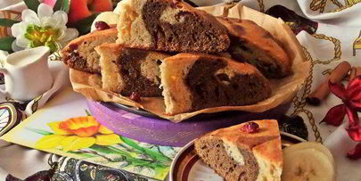 кекс с клюквой и кофе