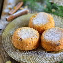 Рецепт Кексы без молока и кефира