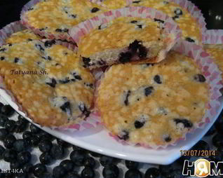 Кексы Черничка