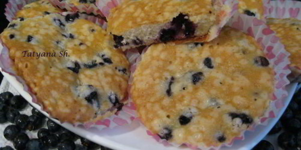 Рецепт кексы черничка