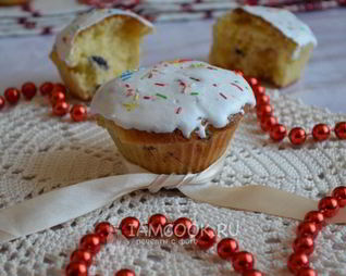 Кексы с изюмом на Пасху