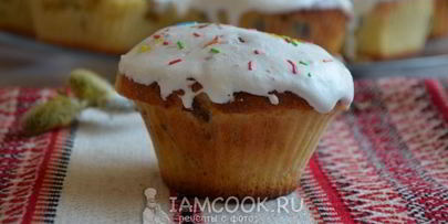 кексы с изюмом на пасху
