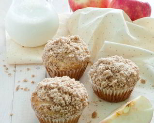 Кексы с яблоками