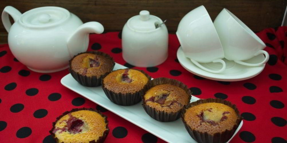 Рецепт клубничные кексы