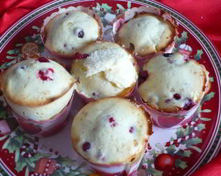 Клюквенные кексы