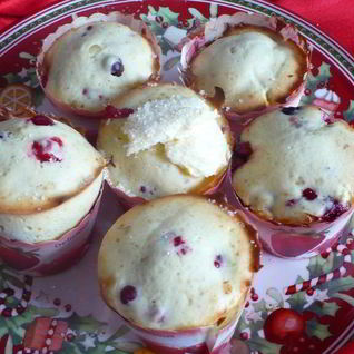 Клюквенные кексы