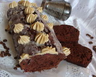 Кофейно-вишневый кекс