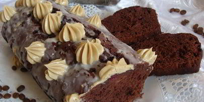 кофейно-вишневый кекс