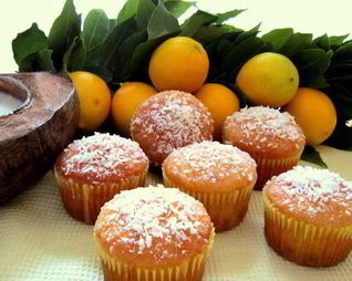 Лимонно-кокосовые кексы