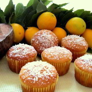 Лимонно-кокосовые кексы