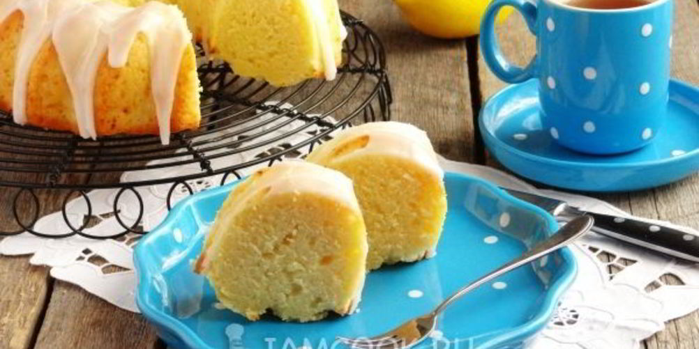 Рецепт лимонный кекс на кефире