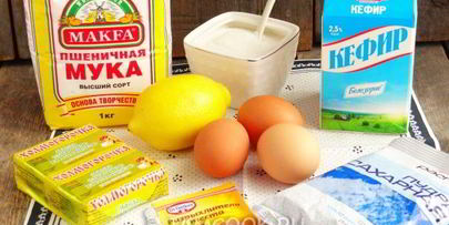 лимонный кекс на кефире