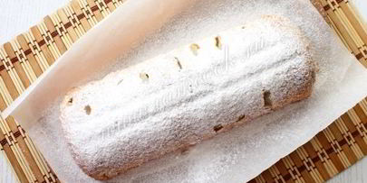 лимонный кекс с грушами и миндалем