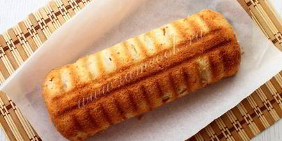 лимонный кекс с грушами и миндалем