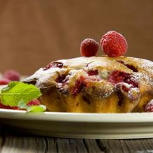 Рецепт Малиновый кекс с корицей