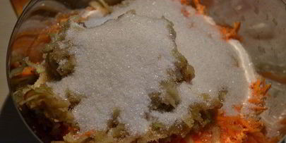 морковно-яблочный кекс