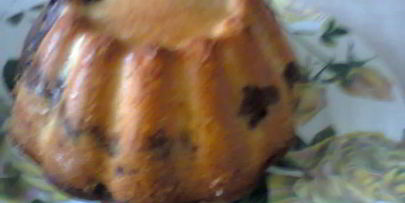 мраморный кекс с творогом