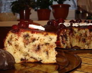 Мягкий кекс с зефиром в мультиварке