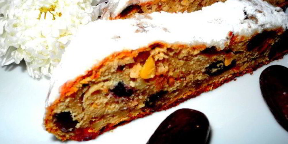 Рецепт нежный творожный штоллен