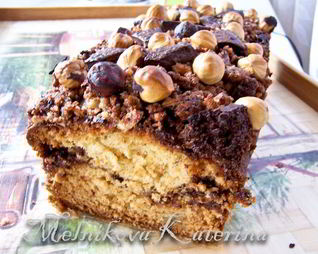 Нью-Йоркский орехово-шоколадный кекс