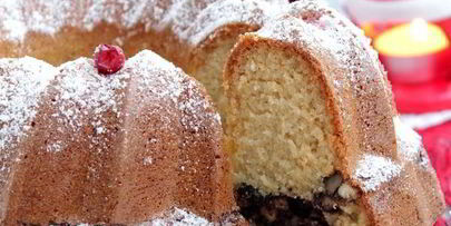 ореховый рождественский кекс