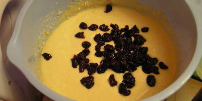 осенние кексы с вяленой вишней