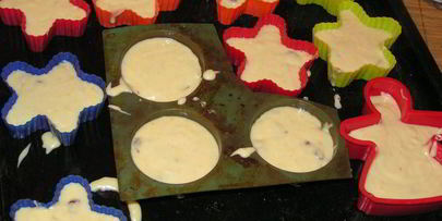 осенние кексы с вяленой вишней